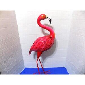 NEW Metal Flamingo Statue Figurine Sculpture Home Decor Florida Souvenir